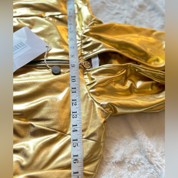 Sport Goddess Alert!Luxurious Brand New Sport Gold Jacket Made in Italy Size L - Picture 8 of 16